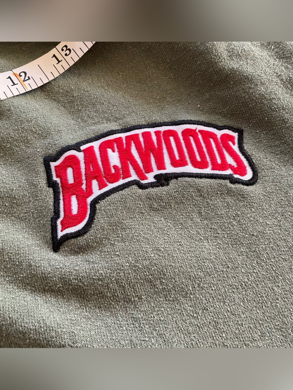 Backwoods Military Green Hoodie size small - Picture 4 of 11